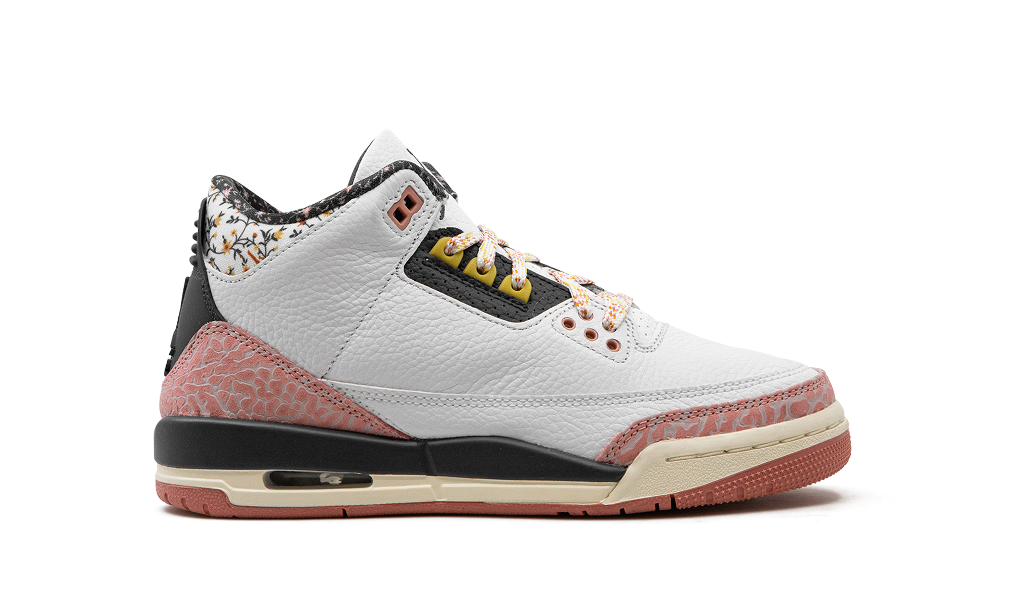 Air Jordan 3 GS "White/Red Stardust" 441140 100