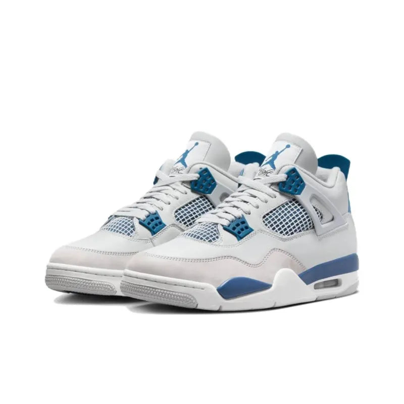 Air Jordan Retro 4‑Style Sneakers – Military Blue Edition