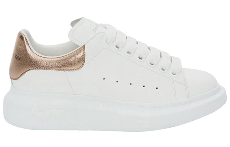 (WMNS) Alexander McQueen Oversized Sneaker 'White Rose Gold' 553770WHFBU9053 #