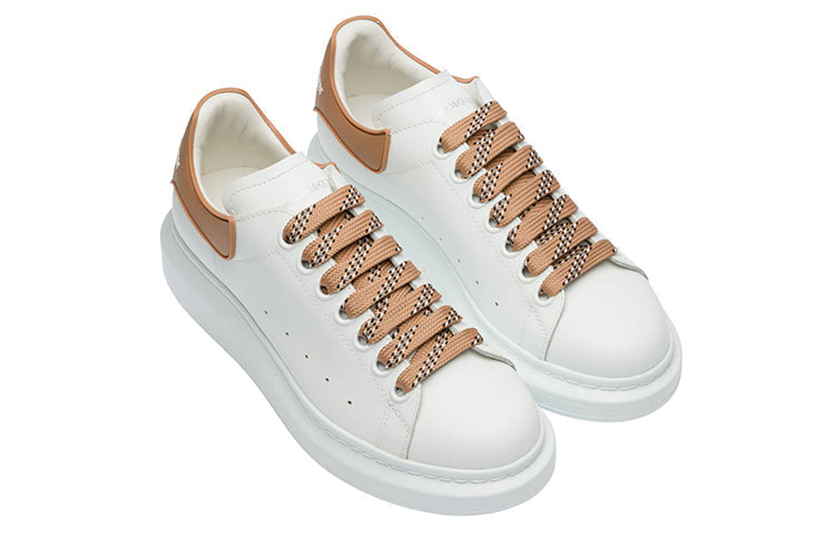 (WMNS) Alexander McQueen Oversized Sneaker 'White Copper' 621056WHXMT9252 #