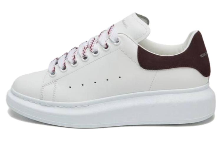 (WMNS) Alexander McQueen Oversized Sneaker 'White Dark Burgundy' 718139WIE988719 #