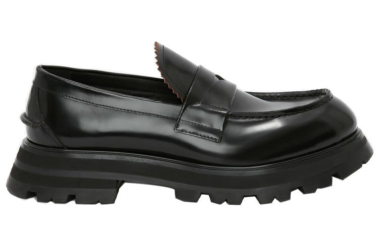 (WMNS) Alexander McQueen Wander Loafer 'Black' 664618WHZ801000 #