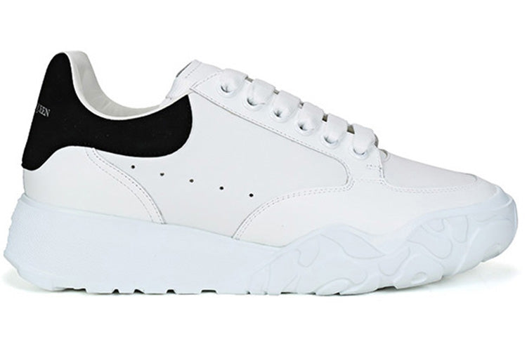 Alexander McQueen Oversized Court Trainer 'White Black' 634619WHZ969061 #