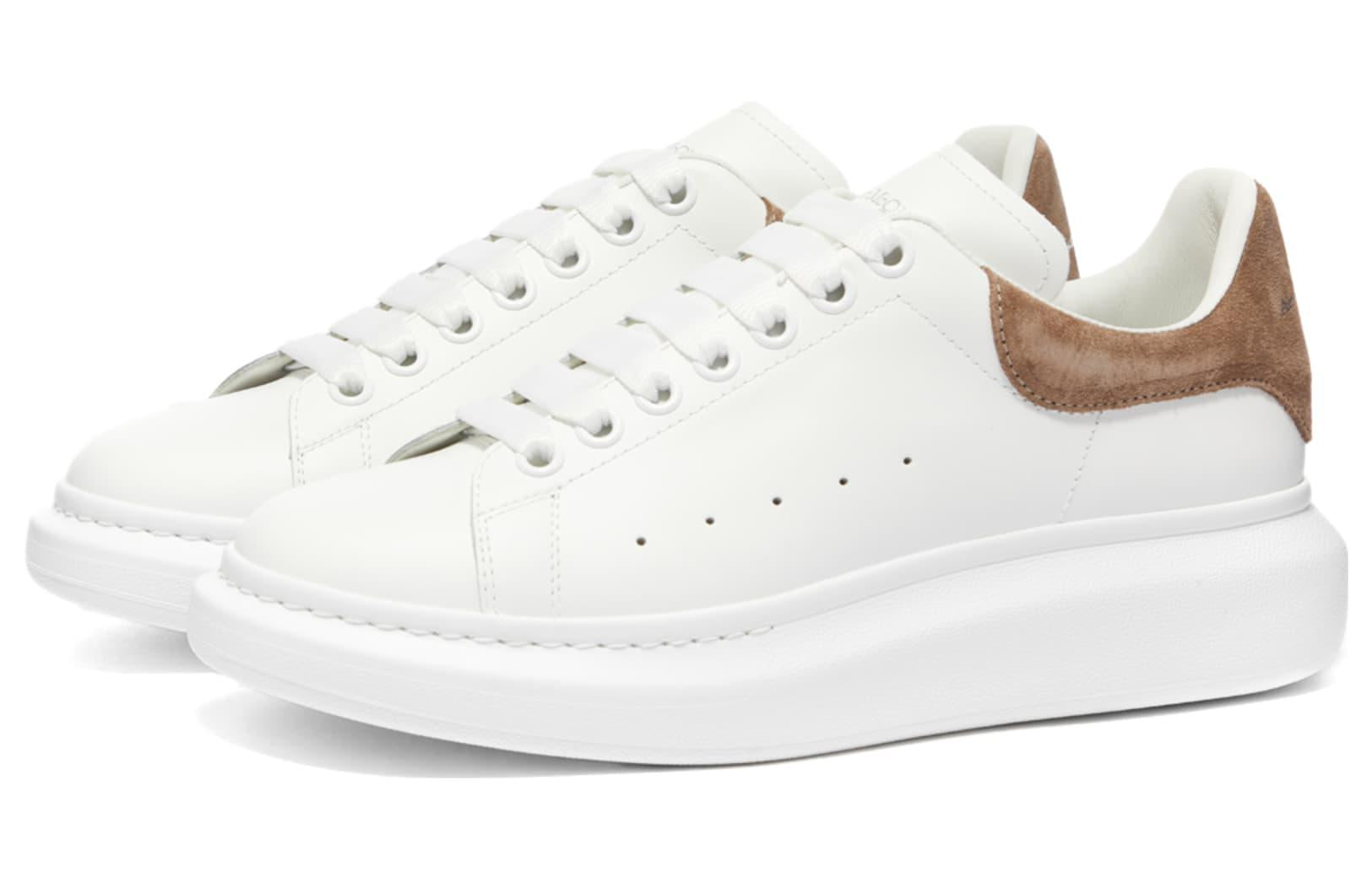 Alexander McQueen Suede Heel Tab Wedge Sole Sneaker 'White Mole' 553680WIBN29784 #