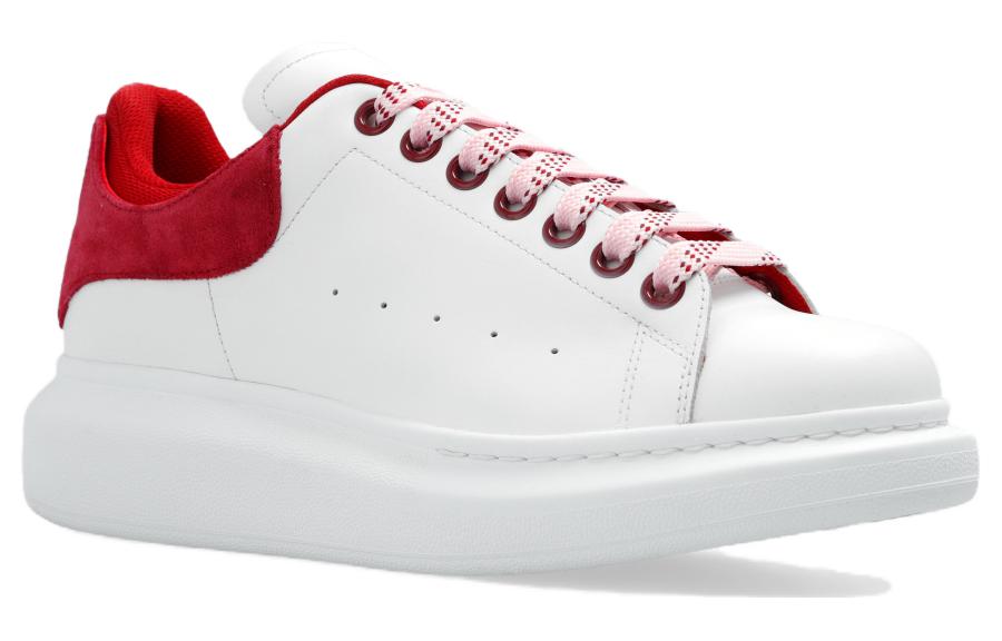 (WMNS) Alexander McQueen Oversized Sneakers 'White Red' 697103WICYA8824 #