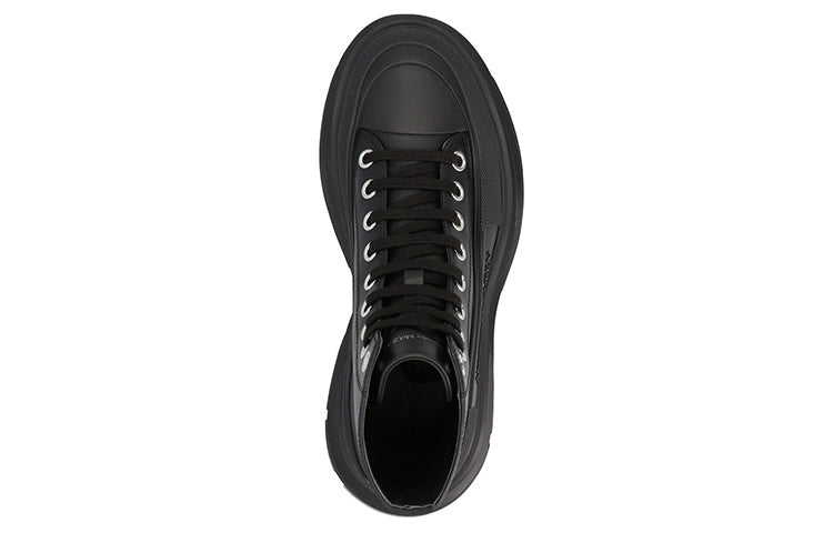 Alexander McQueen Chunky High-top Sneakers 'Black' 702041WHZ621081 #