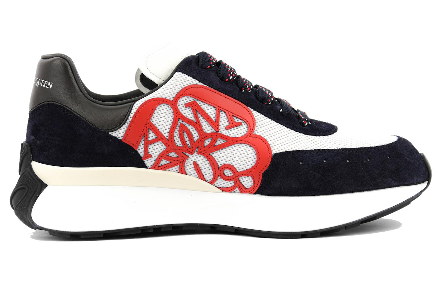 Alexander McQueen Sprint Runner 'Black White Red' 705074W4V618928 #