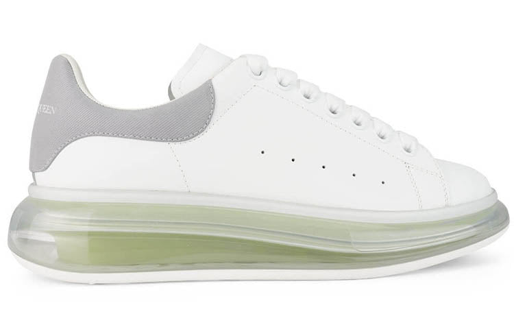 Alexander McQueen Oversized Sneaker 'Transparent Sole - White Gunmetal' 662659WIA4T9058 #