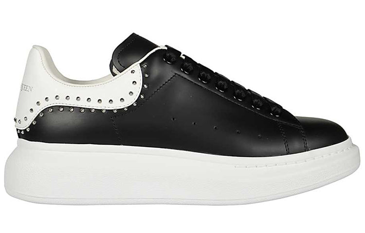 Alexander McQueen Oversized Sneaker 'Black Studs' 628017WHTQQ1071 #