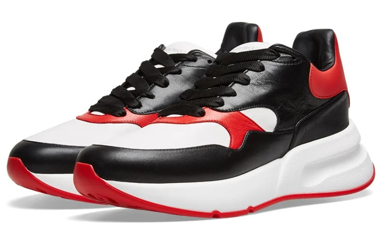 Alexander McQueen Oversized Running Sneakers 'Black White Red' 552042WHT9E1091 #
