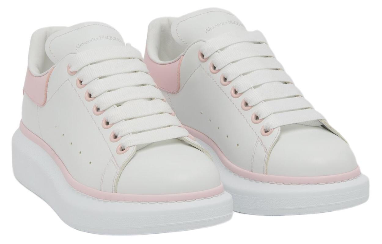 (WMNS) Alexander McQueen Wedge Sole Sneakers 'White and Ice Pink' 718139WIEEP8761 #