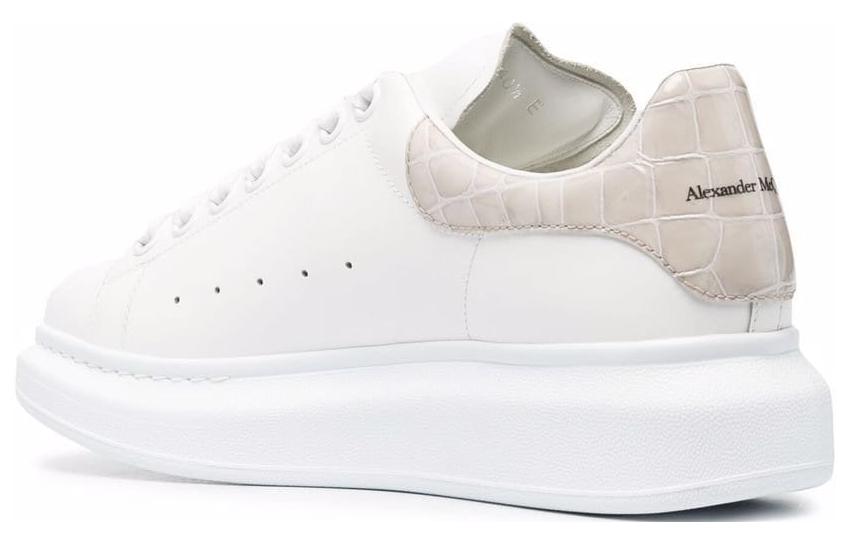 (WMNS) Alexander McQueen Oversized Sneaker 'White Champagne' 553770WHXMY9551 #