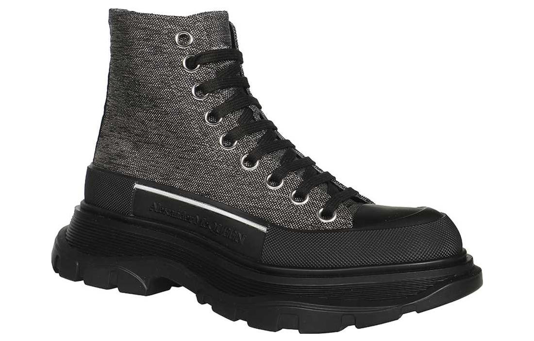 (WMNS) Alexander McQueen Tread Slick Boots 'Brown Black' 718369W4US28163 #