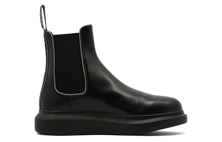 Alexander McQueen Leather Chelsea Boots 'Core Black' 682486WIB511081 #