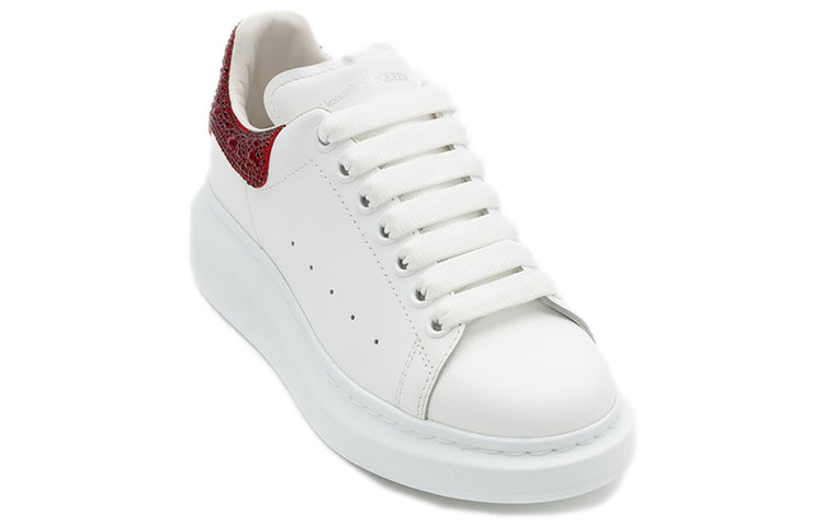 Alexander McQueen Oversized Sneaker 'White Red Crystal' 662654WIB989493 #
