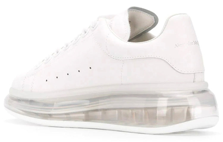 (WMNS) Alexander McQueen Oversized Sneaker 'White Clear Sole' 611698WHX989000 #