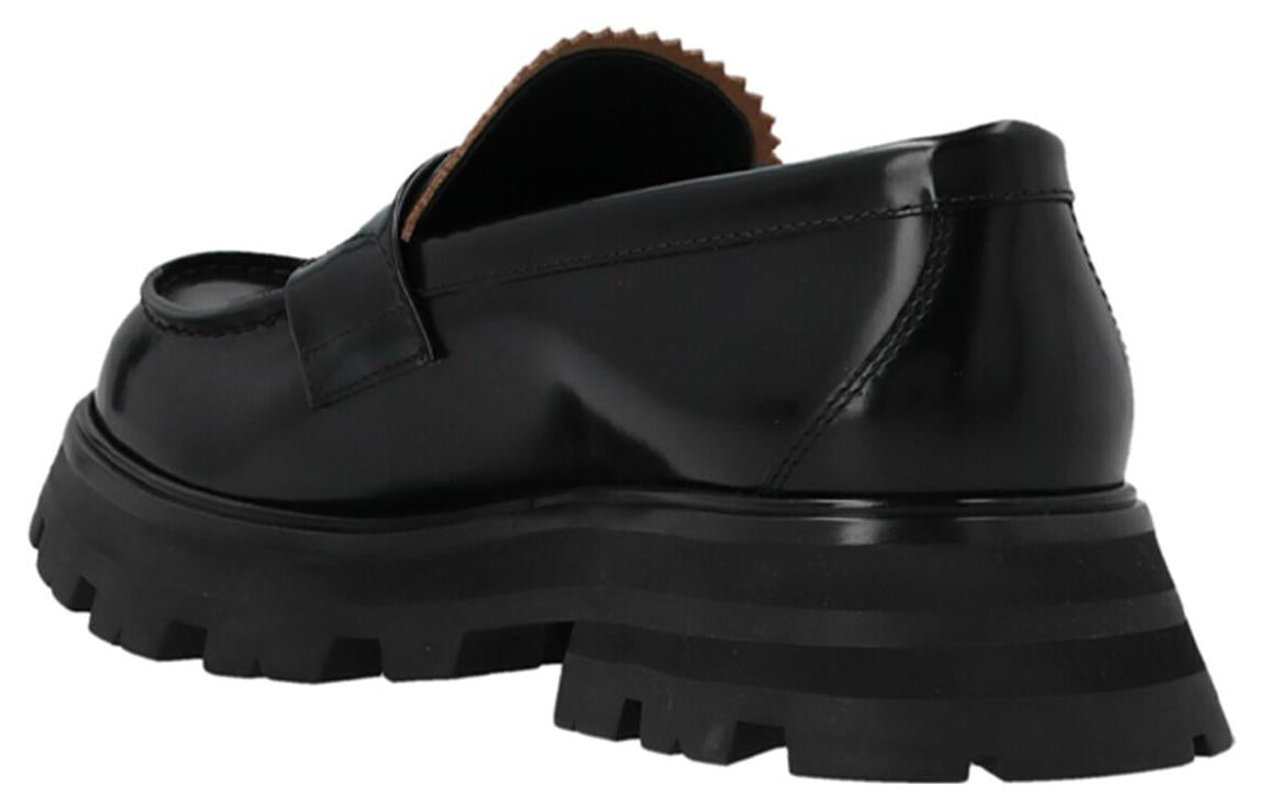 (WMNS) Alexander McQueen Wander Loafer 'Black' 666328WHZ801000 #
