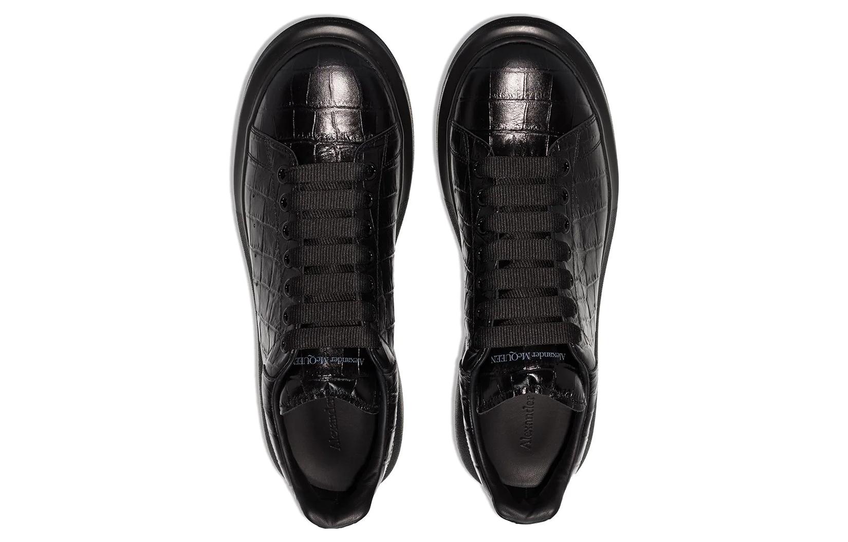 Alexander McQueen Oversized Sneaker 'Croc Black' 553680WIAY01000 #