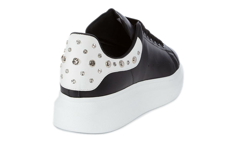 Alexander McQueen Oversized Studded Leather Sneakers 'Black' 485246WHGP51070 #