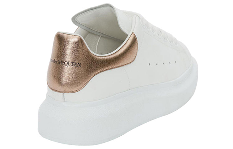 (WMNS) Alexander McQueen Oversized Sneaker 'White Rose Gold' 553770WHFBU9053 #