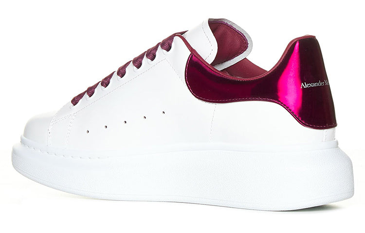 (WMNS) Alexander McQueen Oversized Sneakers 'White Burgundy' 718232WIE828847 #