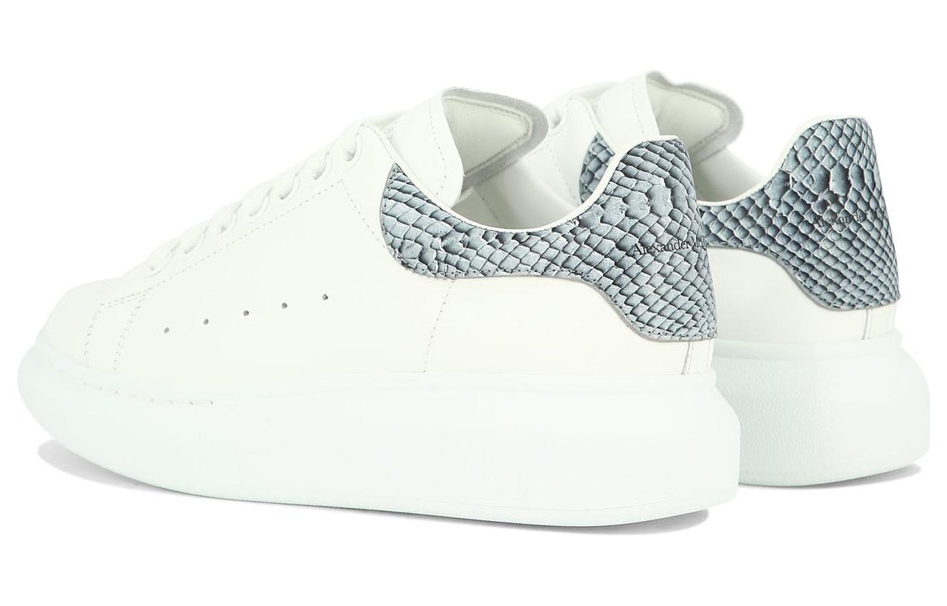 (WMNS) Alexander McQueen Oversized Shoes 'White Ice Snake' 718139WIE838857 #