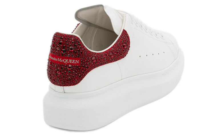 Alexander McQueen Oversized Sneaker 'White Red Crystal' 662654WIB989493 #
