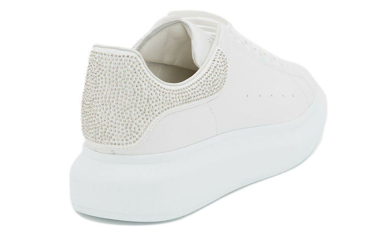 Alexander McQueen Oversized Crystal-embellished Sneakers 'White' 646967WHZ4Y9071 #
