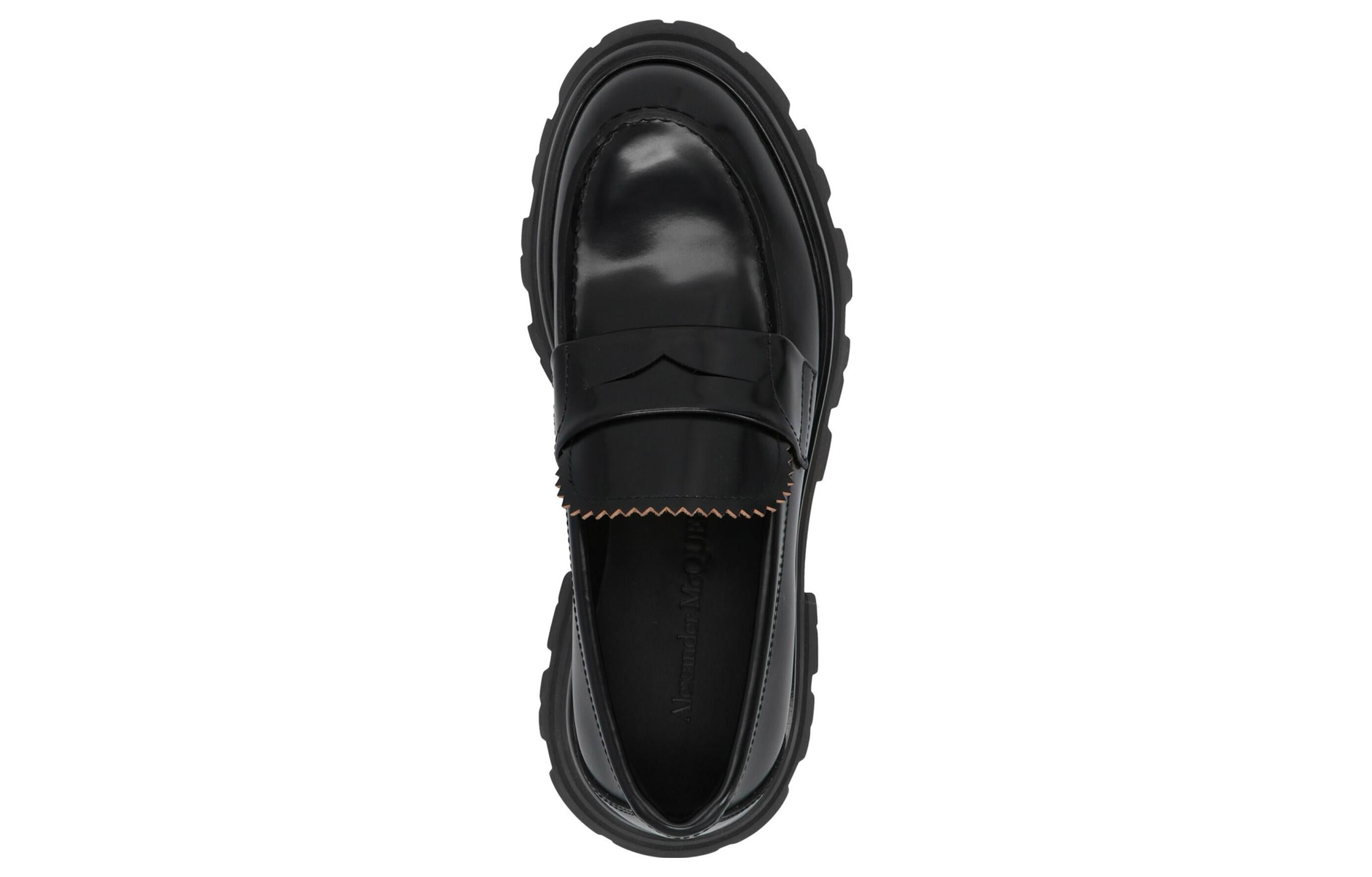 (WMNS) Alexander McQueen Wander Loafer 'Black' 666328WHZ801000 #