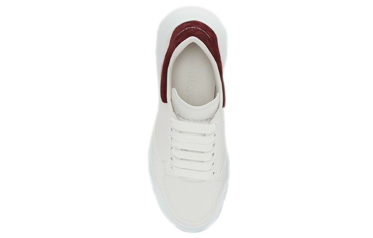 (WMNS) Alexander McQueen Court Trainer 'White Pink Burgundy' 633915WHZ9B9634 #