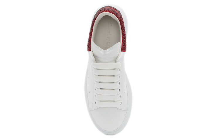 Alexander McQueen Oversized Sneaker 'White Red Crystal' 662654WIB989493 #