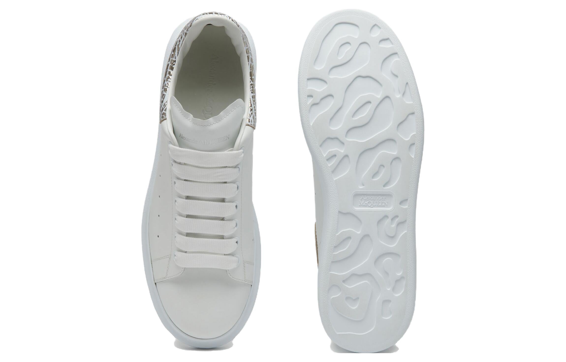 Alexander McQueen Oversized Sneakers 'White Silver' 777220WIE9I9071 #