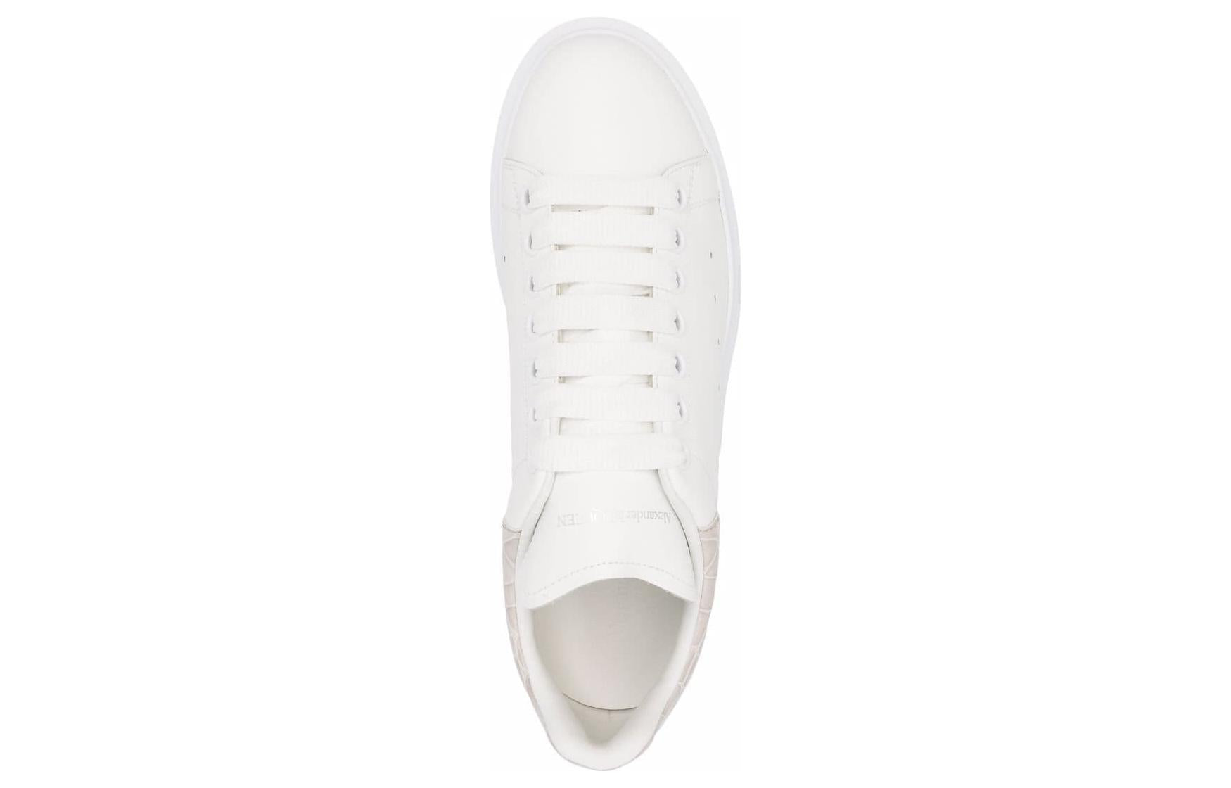(WMNS) Alexander McQueen Oversized Sneaker 'White Champagne' 553770WHXMY9551 #