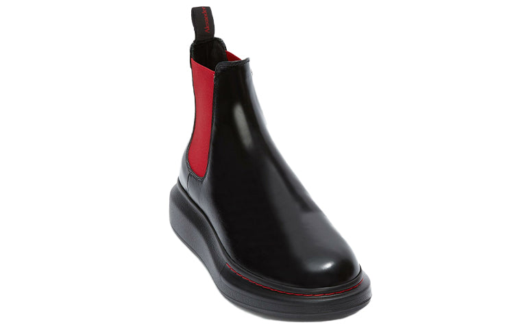 Alexander McQueen Hybrid Chelsea Boot 'Black Red' 586198WHX521066 #