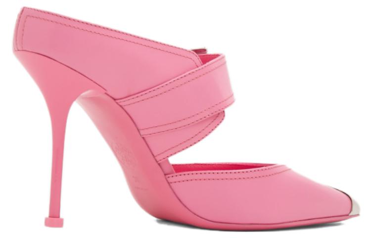 (WMNS) Alexander McQueen Punk Buckle Mules 'Pink' 733183WHSWD5482 #