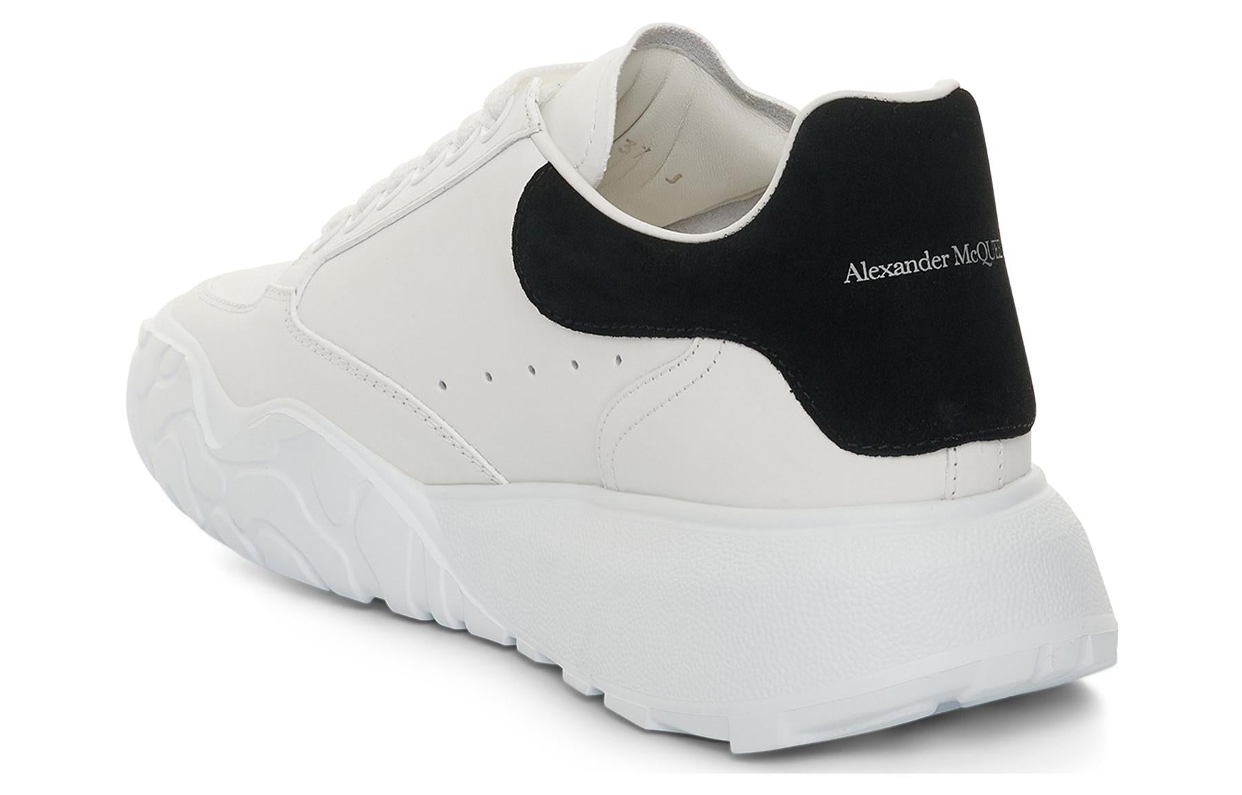 (WMNS) Alexander McQueen Oversized Court Trainer 'White Black' 633915WIA9A9061 #