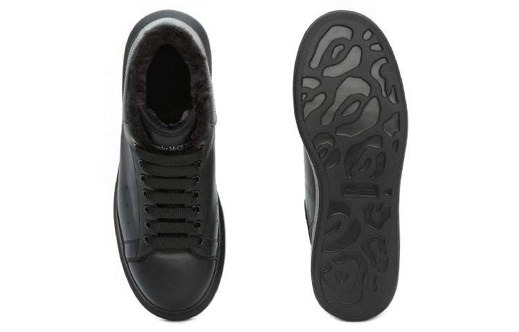 Alexander McQueen Oversized Sneaker 'Black Wool' 604228WHVJX1000 #