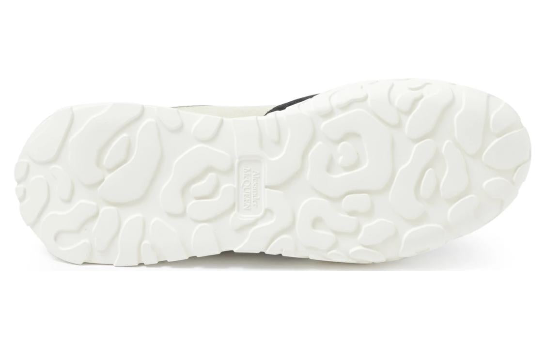 Alexander McQueen Court Paneled Low-Top Sneakers 'Beige White Red' 750365W4WL12129 #