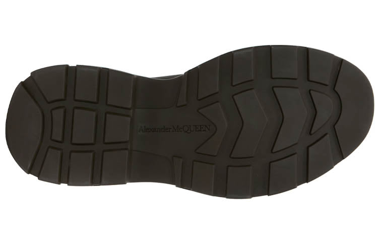 Alexander McQueen Leather Ankle Boots 'Khaki Green' 627206WHYK33238 #