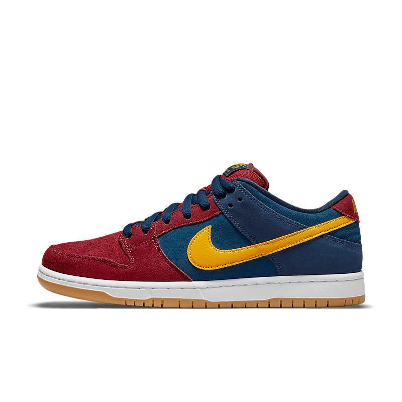 Nike Dunk Low – Crimson & Navy Premium Suede Edition