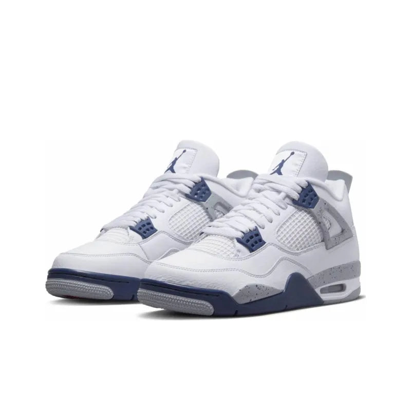 Air Jordan Retro 4-Style Sneakers – Midnight Navy Edition