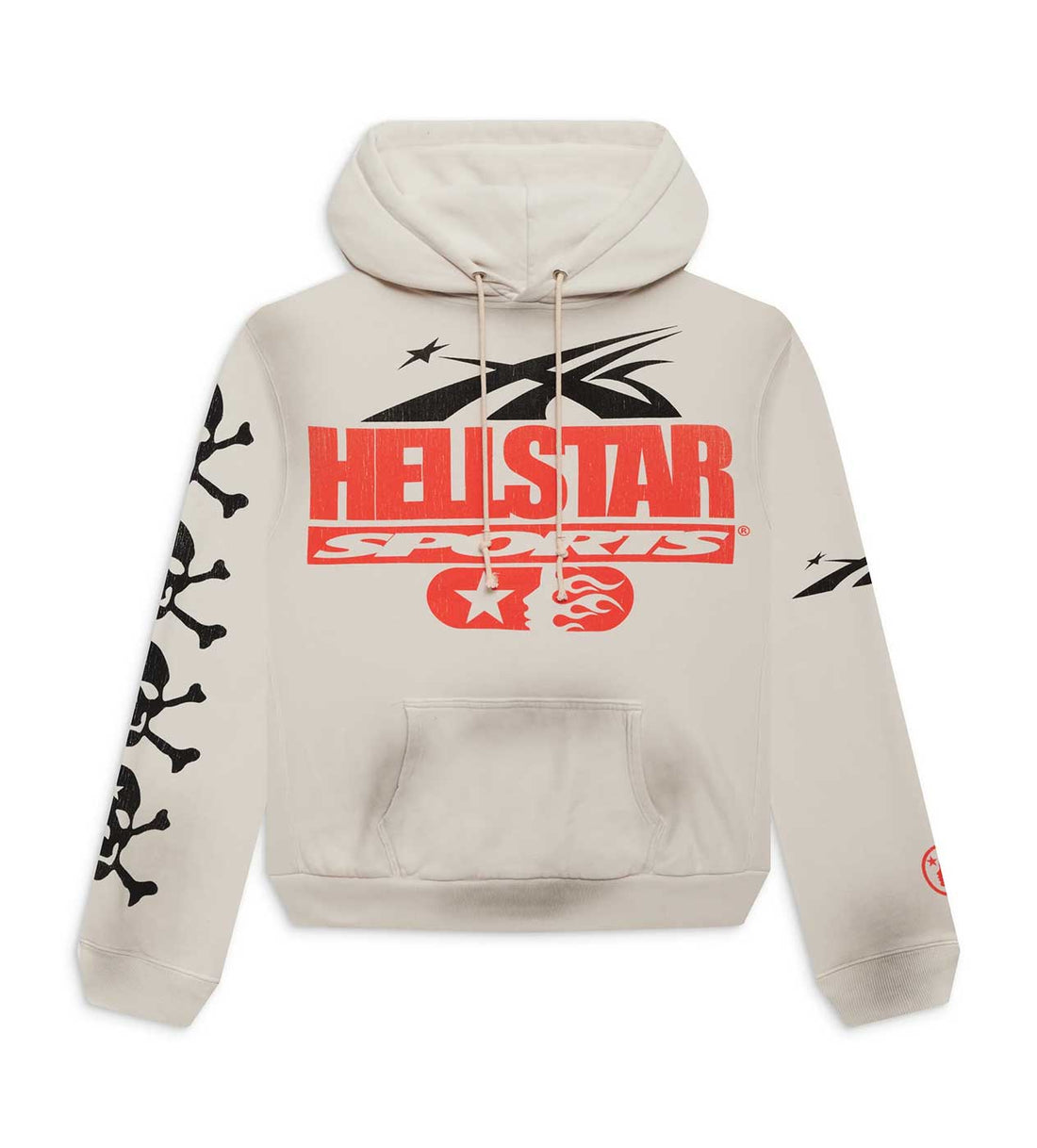 Hellstar Sports "Beat Us" Hoodie White