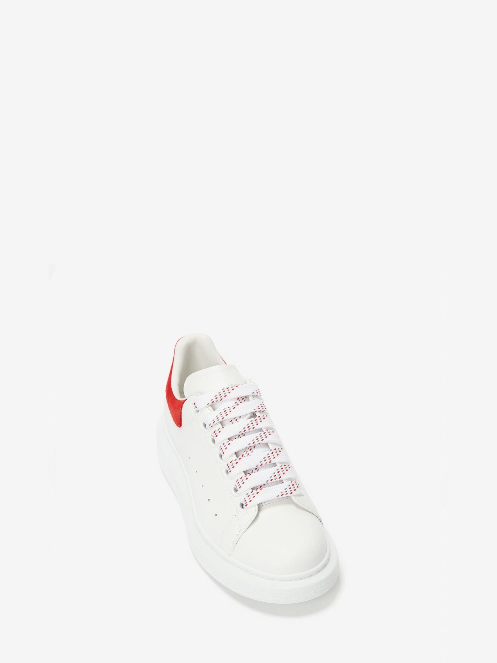 Men's Oversized Sneaker in White/lust Red - SpinServe