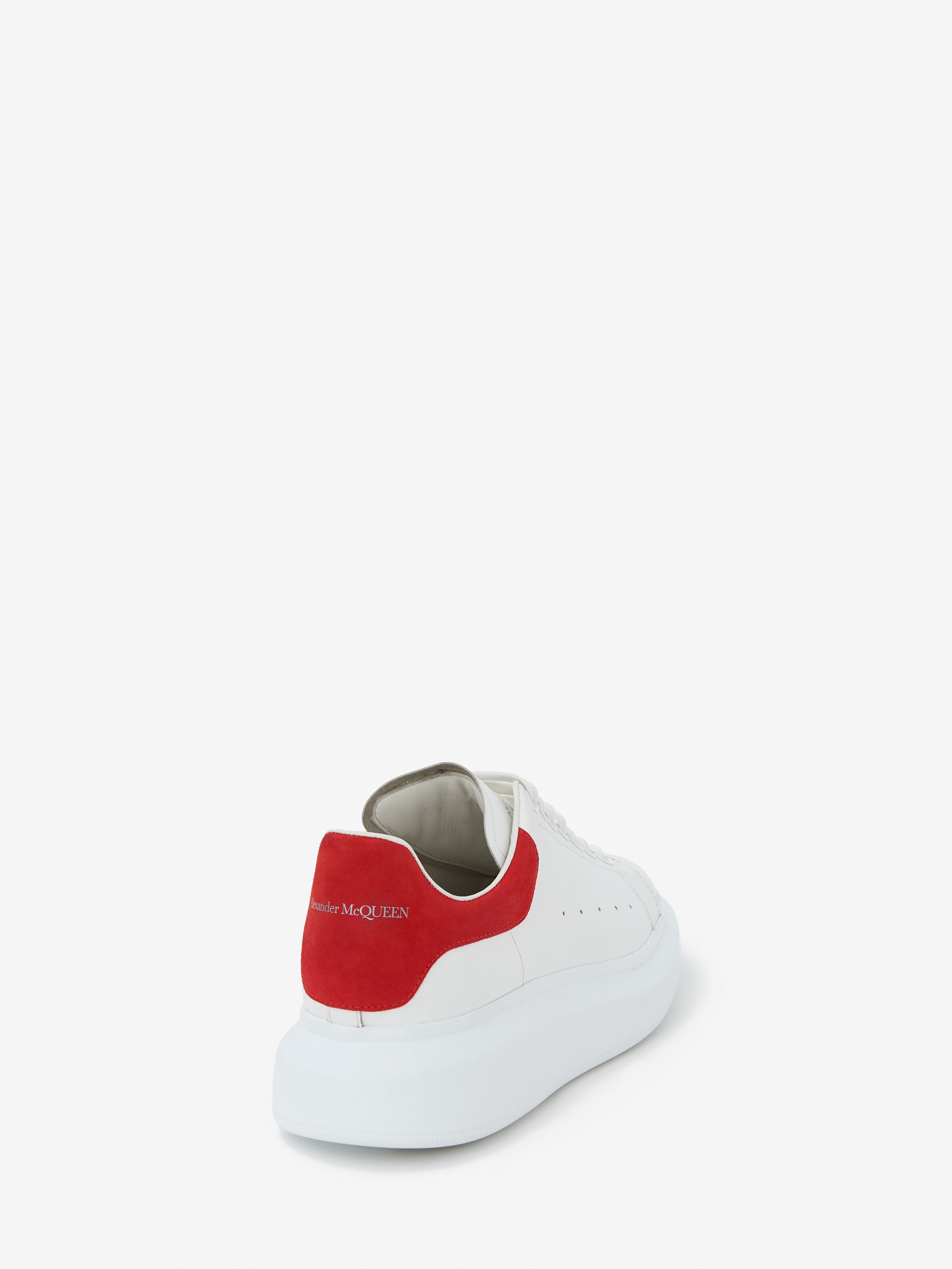 Men's Oversized Sneaker in White/lust Red - SpinServe
