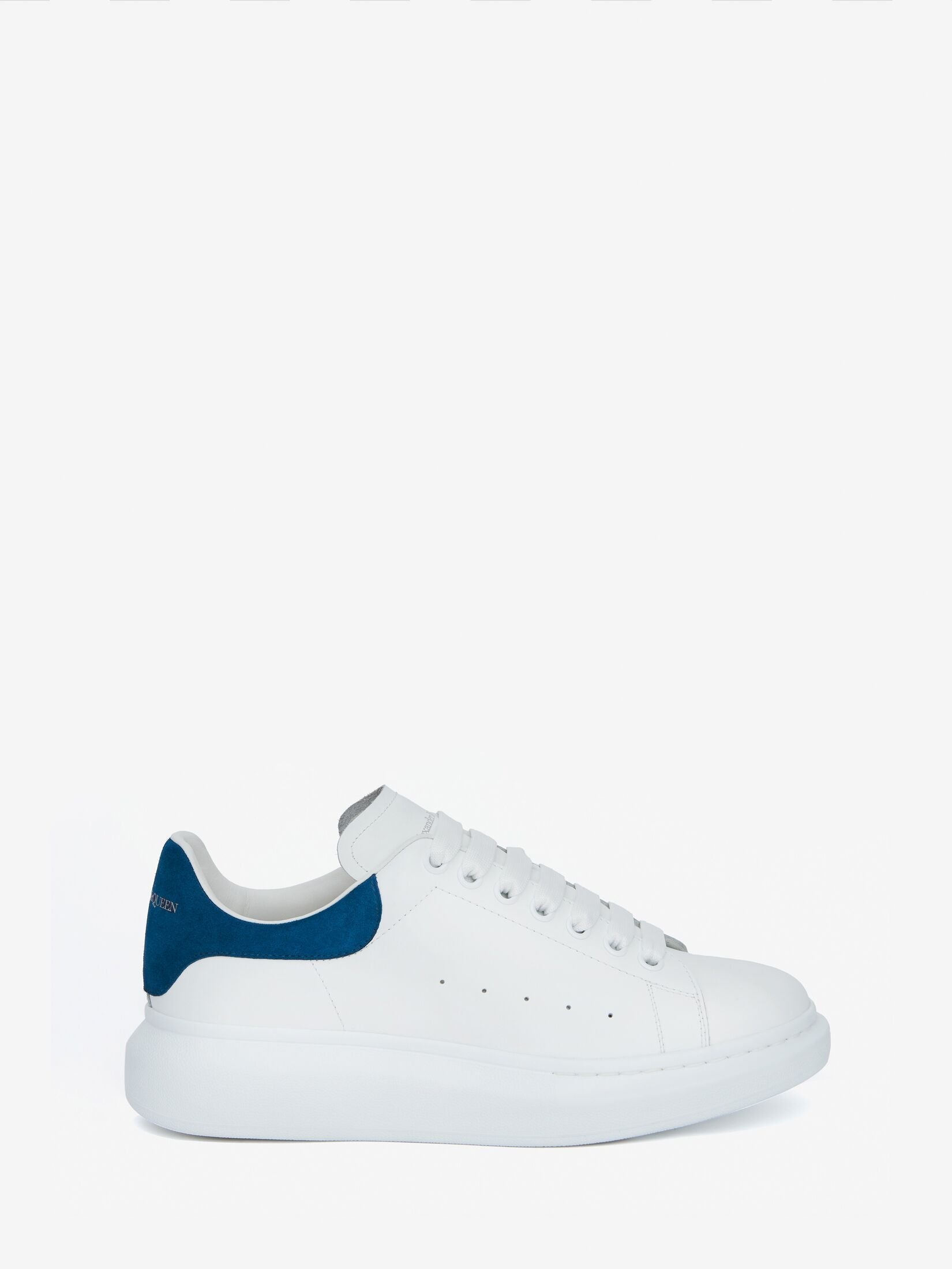 Men's Oversized Sneaker in White/Paris Bleu - SpinServe