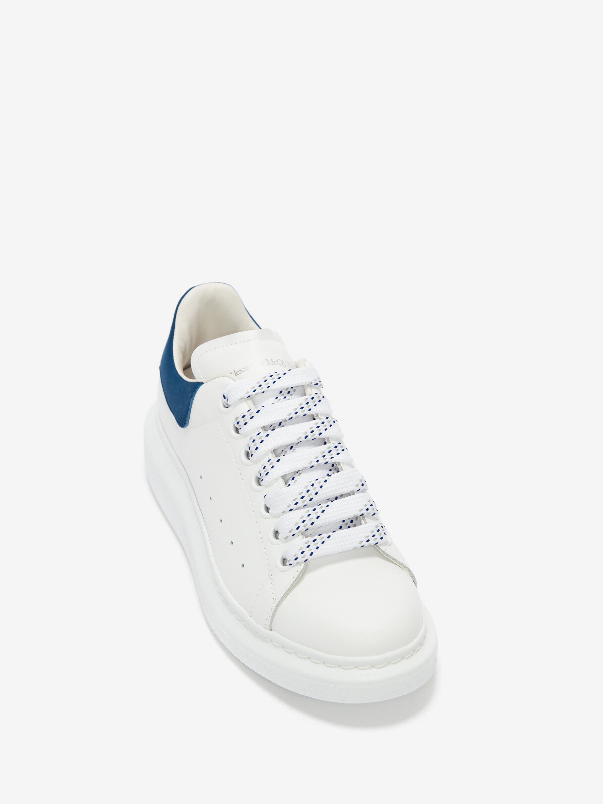 Men's Oversized Sneaker in White/Paris Bleu - SpinServe