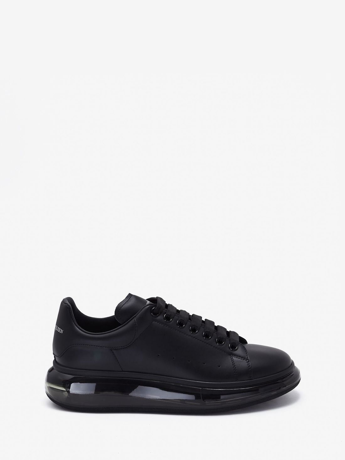 Men's Oversized Transparent Sole Sneaker in Black - SpinServe