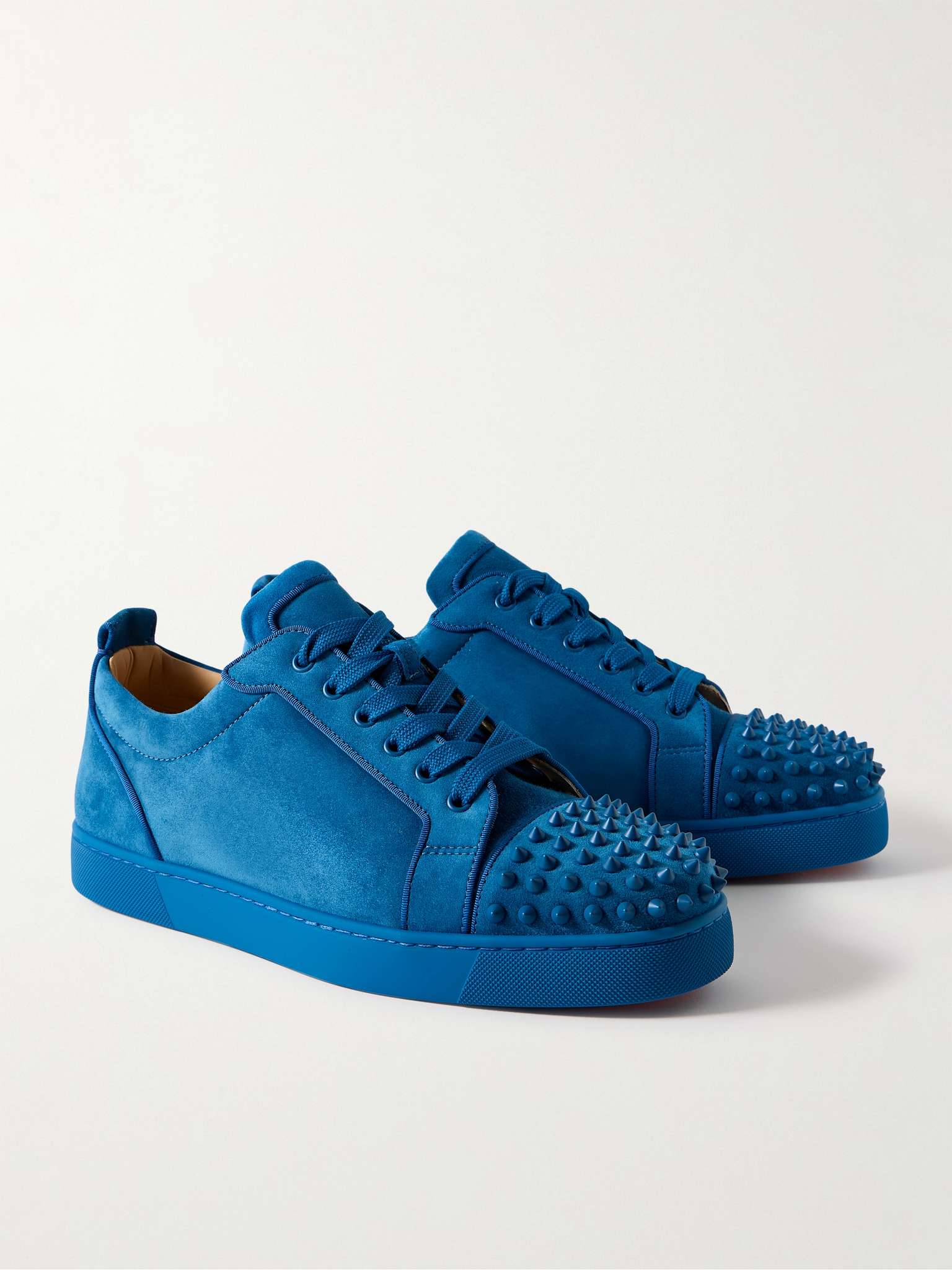 CHRISTIAN LOUBOUTIN
Louis Junior Spikes Cap-Toe Suede Sneakers