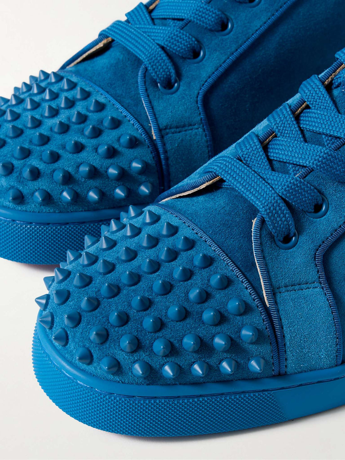 CHRISTIAN LOUBOUTIN
Louis Junior Spikes Cap-Toe Suede Sneakers