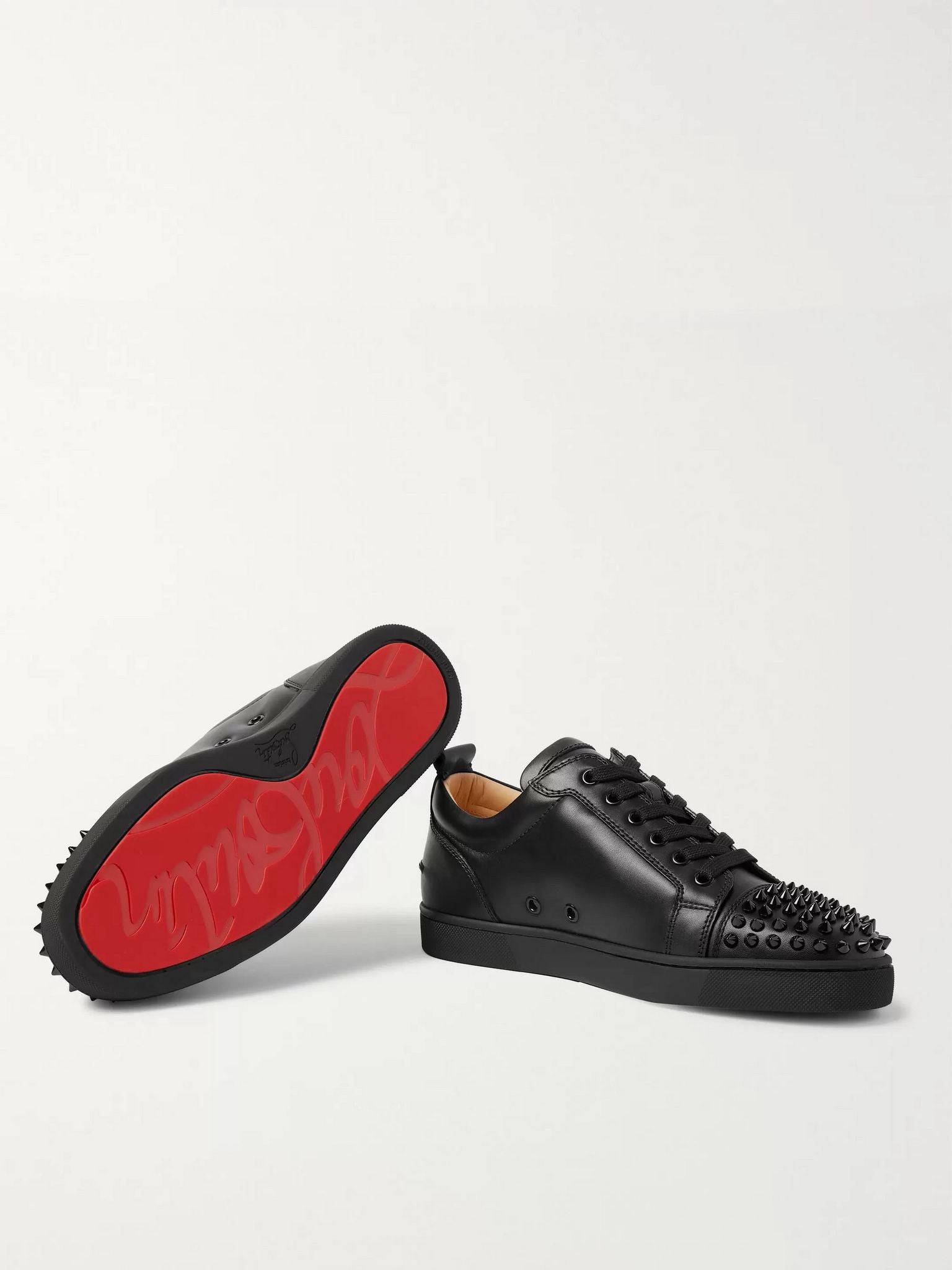 CHRISTIAN LOUBOUTIN
Louis Junior Spikes Cap-Toe Suede Sneakers